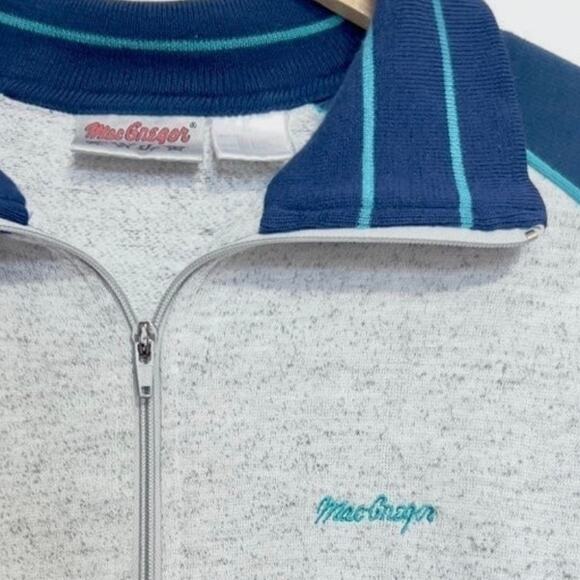 MACGREGOR Mens Vintage Full ZIp Embroidered Jacket Size M Medium - Picture 6 of 7